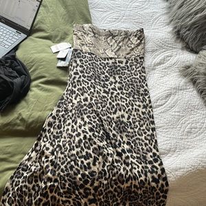 SNAKE SKIN CHEETAH MAXI DRESS